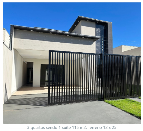 casa jd Adriana com 3 quartsos sendo uma suite