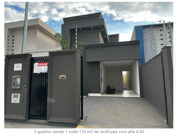 casa sunflower 3 quartos sendo um suite q 12 lt 19