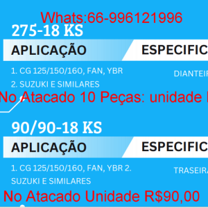 Venda de Pneus Motos no atacado em Rondonopolis -MT