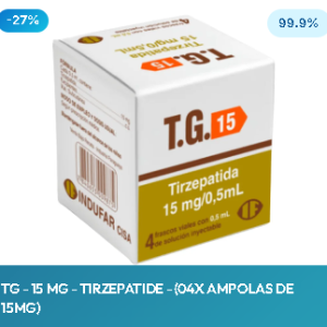 24 doses de 2,5 mm de  TG -15 Mg 4 Ampolas Tirzepatida Original
